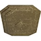 Ekena Millwork Felix Ceiling Medallion, Hand-Painted Mississippi Mud Crackle, 25 1/4"W x 17 1/4"H x 1 3/4"P CM25FEMMC - alternate 4